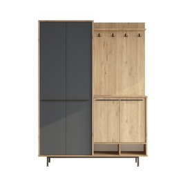 Hanah Home OS1-SA Soporte de Pasillo Roble y Antracita